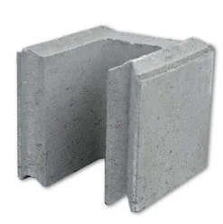 Systemblokk betong 20cm halvblokk 20x20x20
