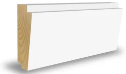 Taklist furu dobbelskygge hvit bomull S0502-Y 21x45x4400 mm