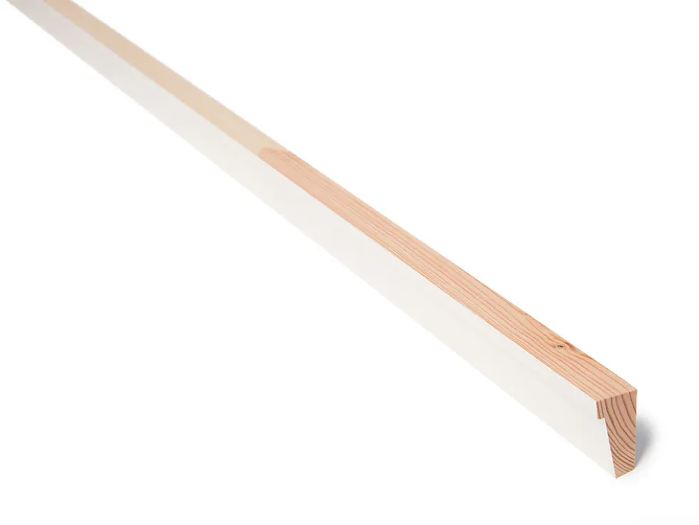 Taklist furu drammenslist hvit bomull S0502-Y 21x45 mm