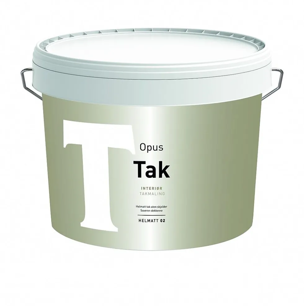 Takmaling 02 interiør base hvit 9 l