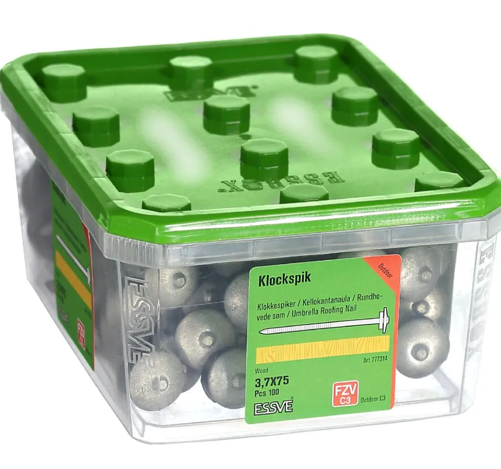 Takplatespiker ph 3,7x75 fzv-100 panhode varmforsinket stål