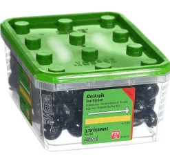 Takplatespiker 3,7x75 svarta-100