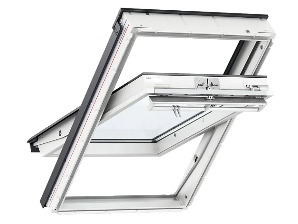 Takvindu midthengslet 114x140 cm vedlikeholdsfritt 3 lags isolerglass