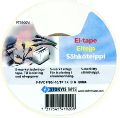 Tape elektro 19mmx20m hvit