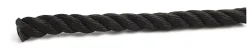 Tau fortøynin pp 12mm sort 10m 10m pp 3-slått flytende polypropylen