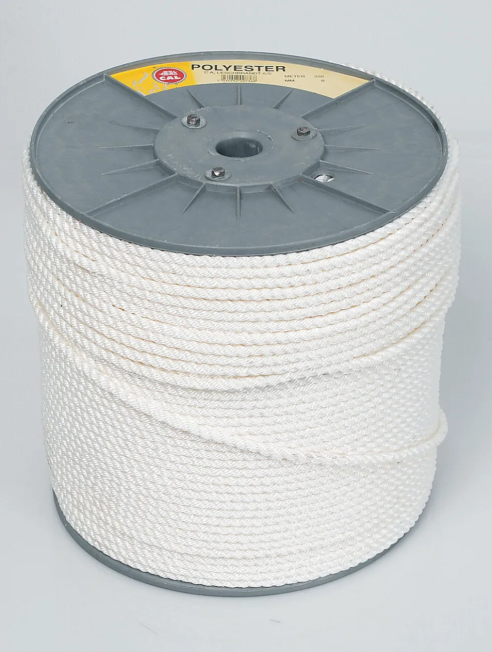 Tau polyester 6mm hvit, 320m spol