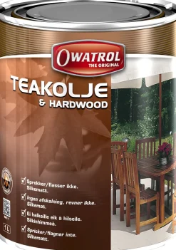 Teakolje 1 liter silkematt finish