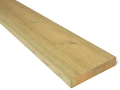 Terrassebord med riller impregnert furu klasse 2 28x145 mm
