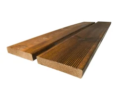 Terrassebord royalimpregnert brun furu rillet 28x145 mm
