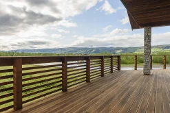 Terrassebord royalimpregnert brun furu rillet 28x145 mm