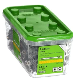 Terrasseskrue classic 4,8x75 a4-250 a4 syrefast stål