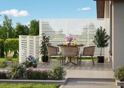 Terrassevegg i moderne spiledesign 118x176,5 cm