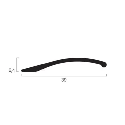 Terskellist nr190 25x12mm 2m gull