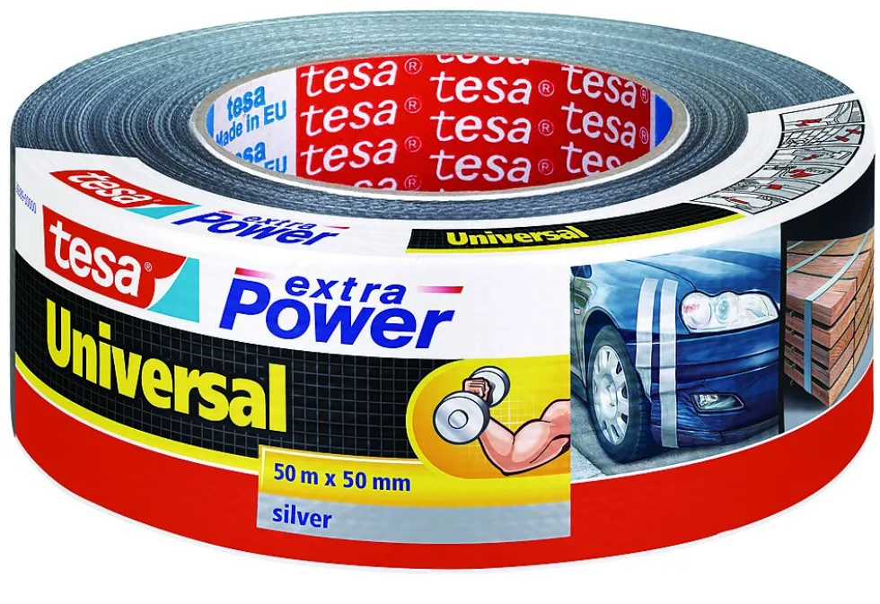 tesa lerretstape 50 mmx50 m sølv