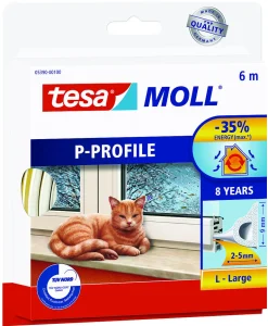 Tetningslist P5390 hvit 6 m