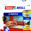 Tetningslist P-profil brun 6 meter