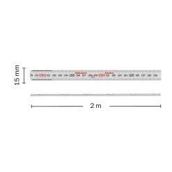 Tommestokk alum a61-2-10 metris/tomme hultafors