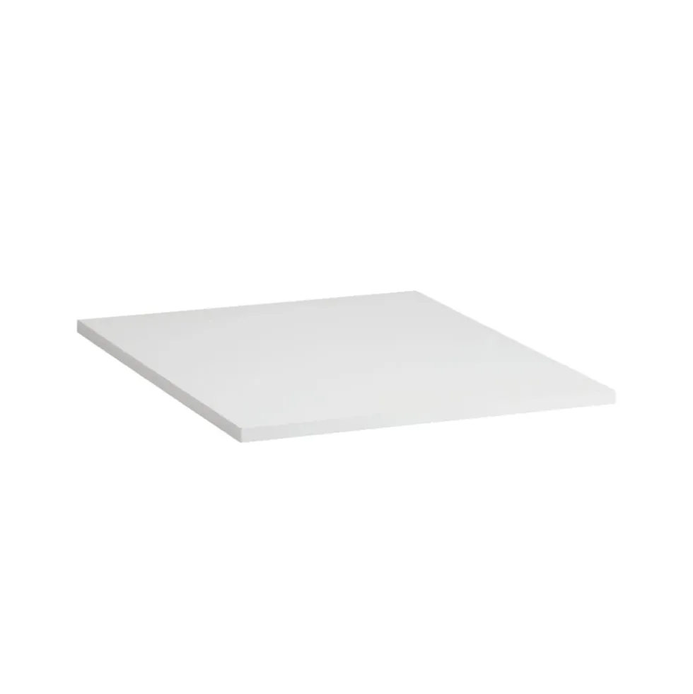 Topplate til kurvstativ 450x535x16 mm hvit melamin