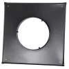 Topp-plate 450x450 ø150 sort rehabilitering