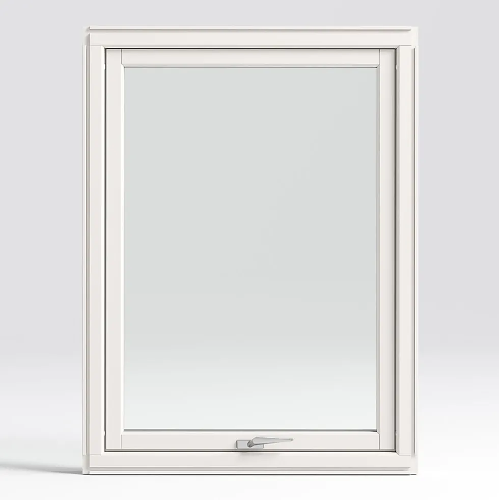 Toppsving vindu U12 90x90 cm hvit