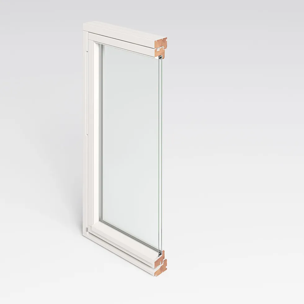 Toppsving vindu U12 90x90 cm hvit
