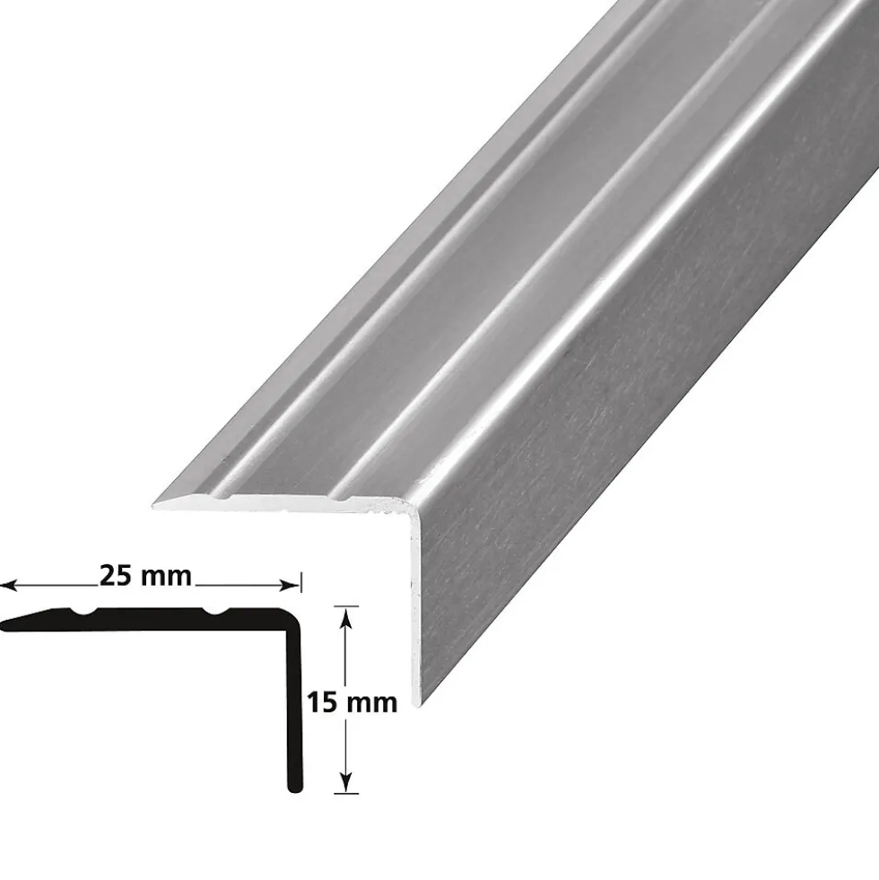 Trappenese nr 9 sølv blank 1,5 meter