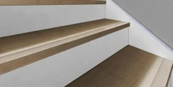 Trappenese 60x35 eik greigemassiv 120cm