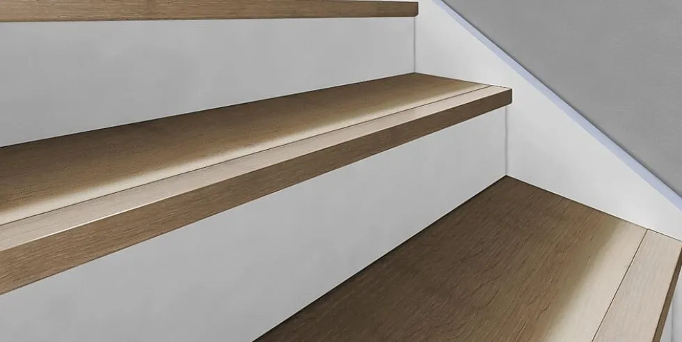 Trappenese 60x35 eik greigemassiv 120cm