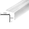 Trappenese 25 x 20 mm sølv el bor 2,7 m