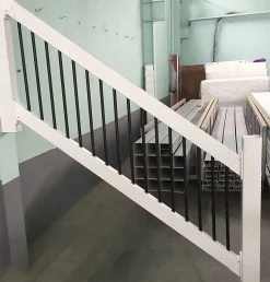 Trapperekkverk vinyl/alu