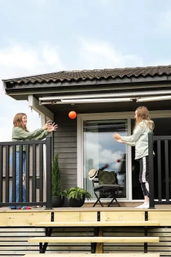 Trappevange 5-trinn sort galv stål