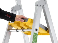 Trapp proff 55PN eloksert aluminium 3-trinn 0,70 meter
