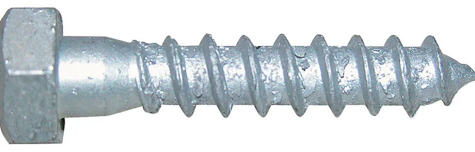 Treskrue fransk 6x40 mm varmeforzinket 6 stk