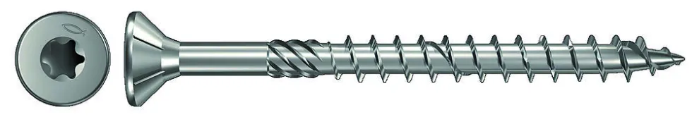 Treskrue innvendig senk 6,0x40 mm FPF-ST elforzinket tx 30 helgjenget 200 stk
