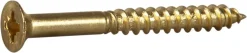 Treskrue inv sh 4,15x38messing a-8 senkhode for bruk innendørs