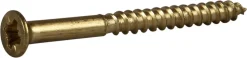 Treskrue inv sh 3,45x38messing -10 senkhode for bruk innendørs