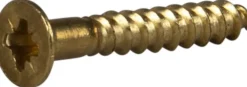 Treskrue inv sh 3,15x19messing -14 senkhode for bruk innendørs