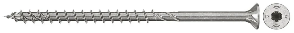 Treskrue syrefast A4 senkhode TX 5x100 mm 100 stk
