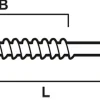 Treskrue utv sh 6x100 a4 a-100a4 syrefast senkhode
