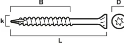 Treskrue utv sh 6x100 a4 a-100a4 syrefast senkhode