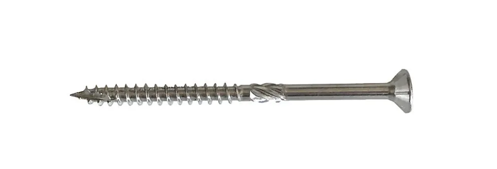 Treskrue utv xlnt a4 5,0x90 a500 senk fiberkutt t25 syrefast