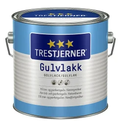 Trestjerner gulvlakk vanntynnbar matt 3 liter