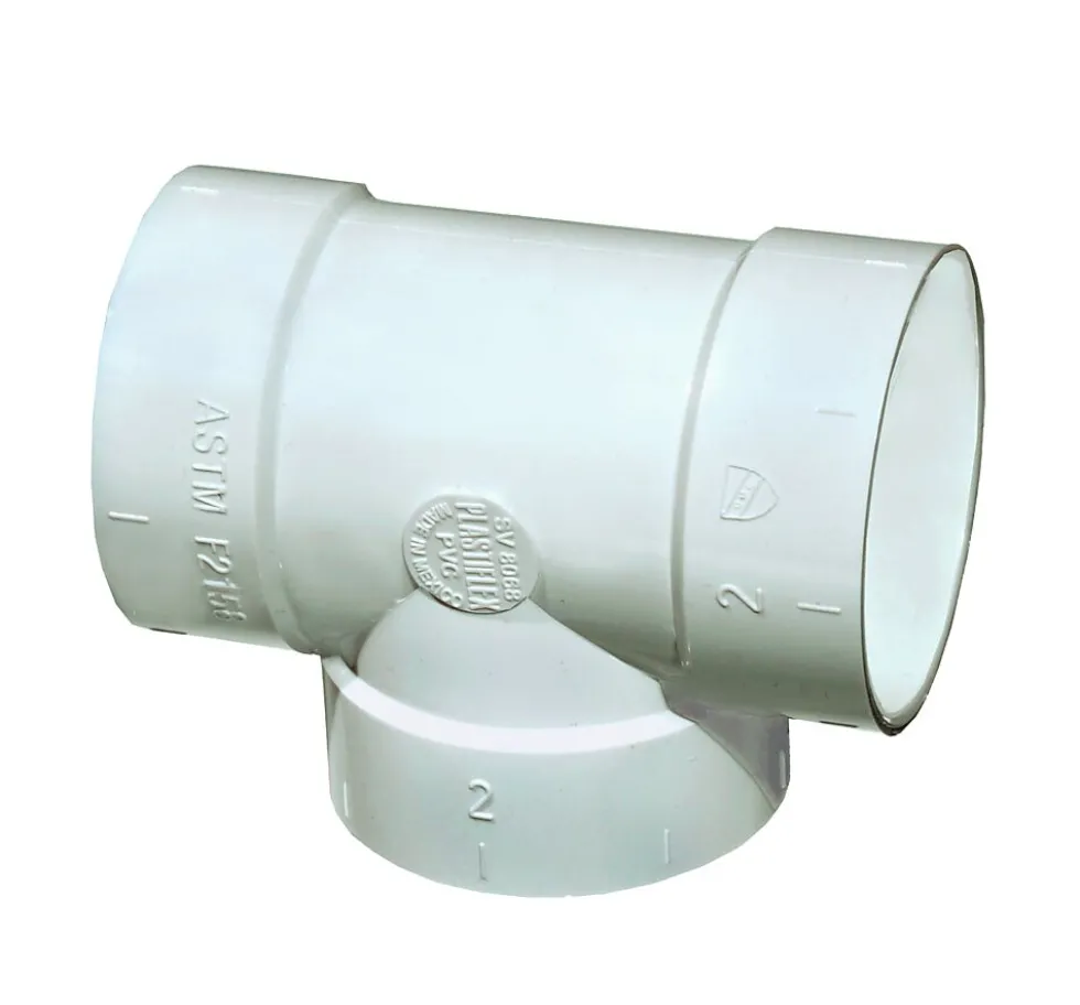 T-rør kort pvc foma