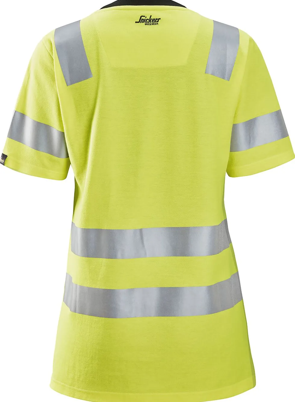 T-skjorte dame gul XS resirkulert polyester bomull