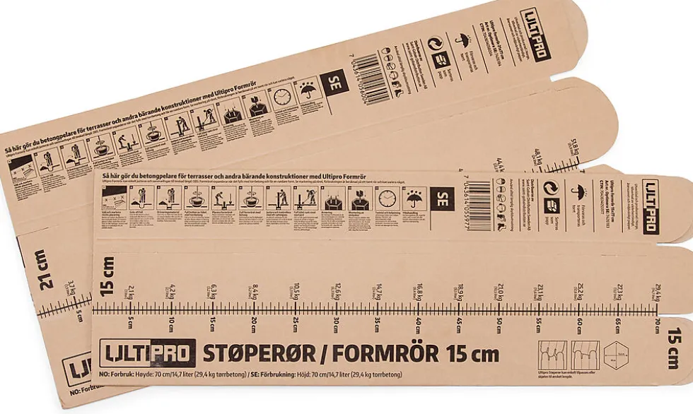 Ultipro støperør 15 cm