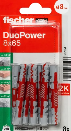 Universalpl duopower 8x65 bk a8 stk