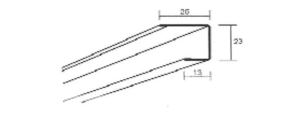 U-profil 0532 ecophon