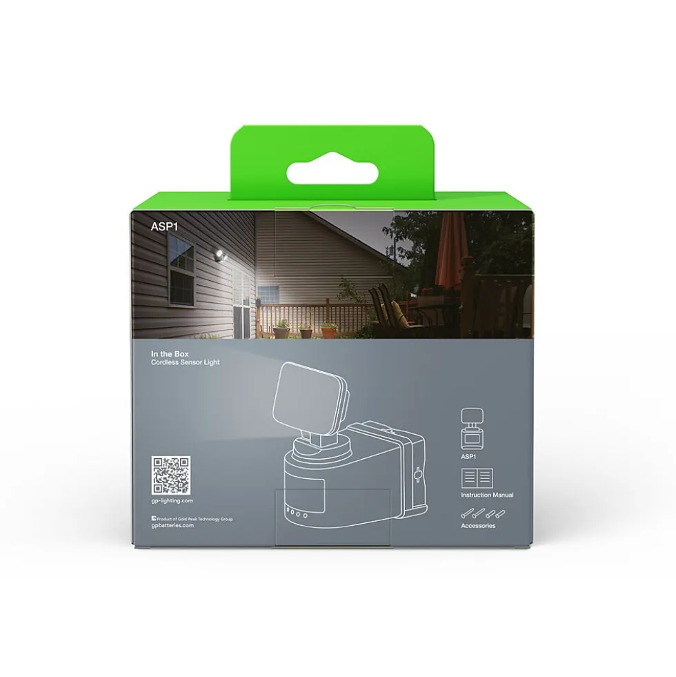 Utendørslampe trådløs med sensor RF1.1+ 180 lm