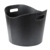 Vedkurv sort plast