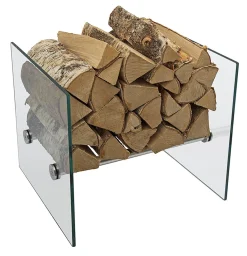 Vedstativ glass lav